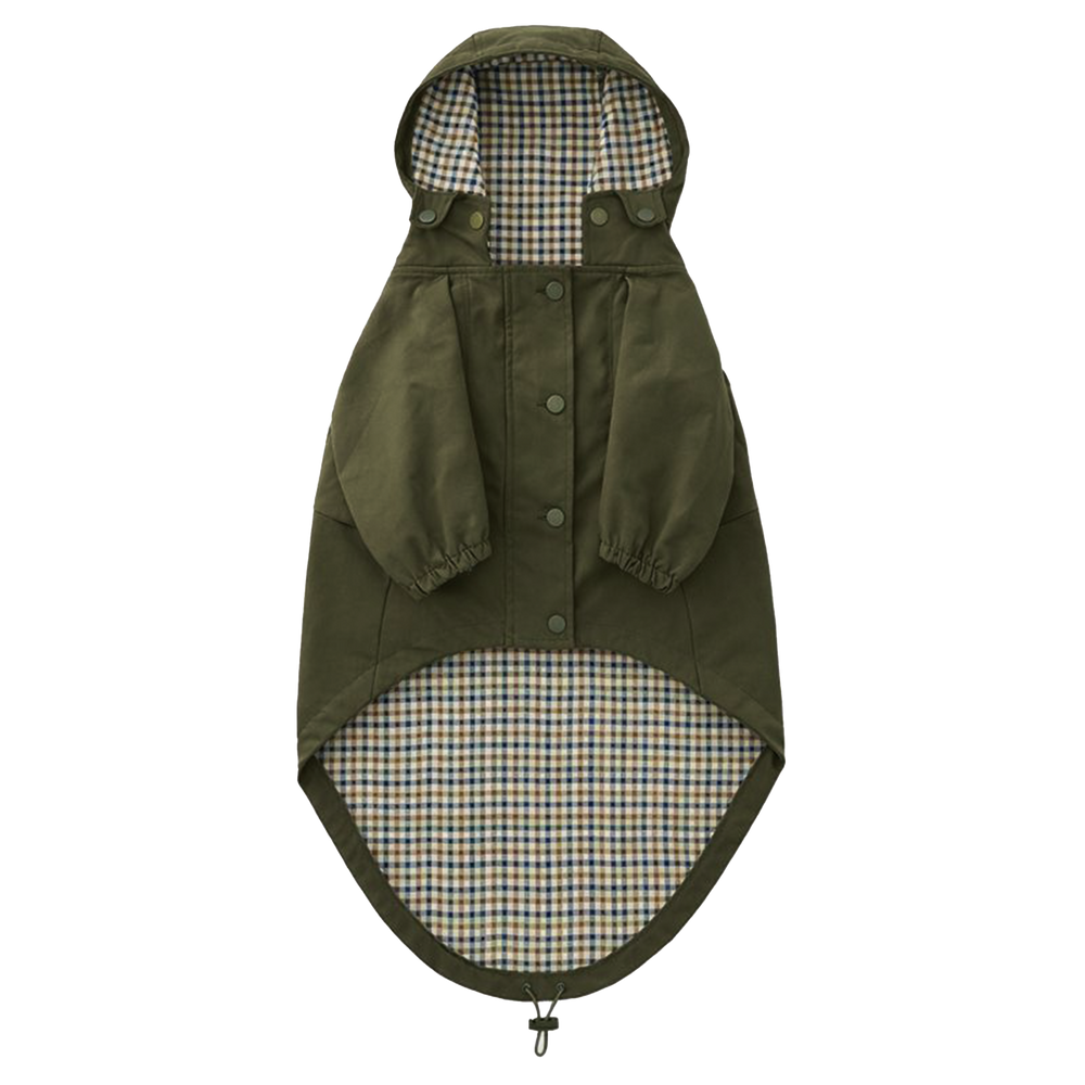 FOGGY DOG Olive Dog Raincoat