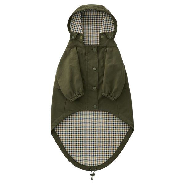FOGGY DOG Olive Dog Raincoat