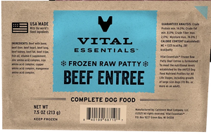 VITAL ESSENTIALS Frozen Raw Beef Dog Food