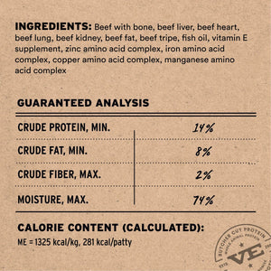 VITAL ESSENTIALS Frozen Raw Beef Dog Food
