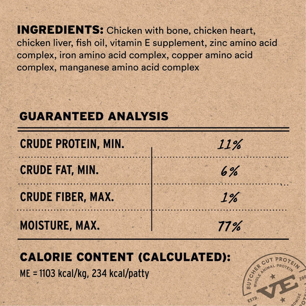 VITAL ESSENTIALS Frozen Raw Chicken Dog Food