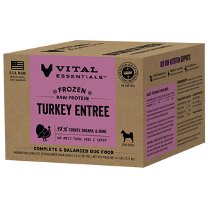VITAL ESSENTIALS Frozen Raw Turkey Dog Food