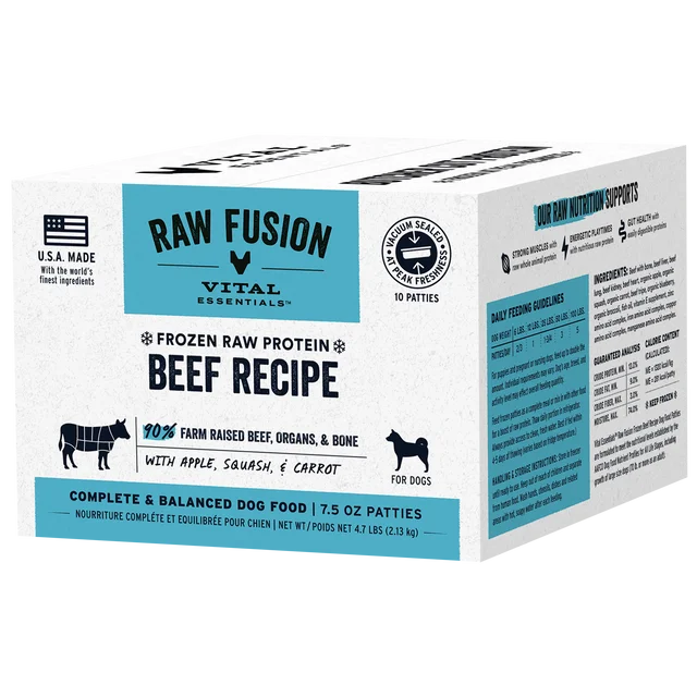 VITAL ESSENTIALS Fusion Raw Frozen Dog Food 4.7 LB