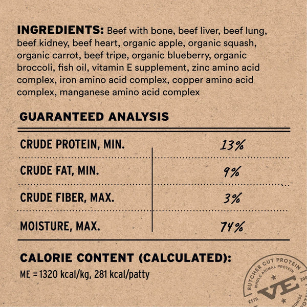 VITAL ESSENTIALS Fusion Raw Frozen Dog Food 4.7 LB