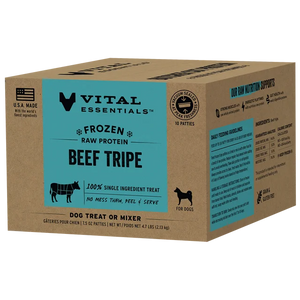VITAL ESSENTIALS Frozen Raw Beef Tripe Dog Food 4.7 LB