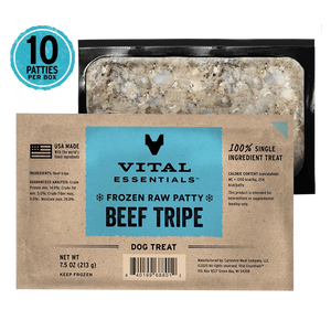 VITAL ESSENTIALS Frozen Raw Beef Tripe Dog Food 4.7 LB