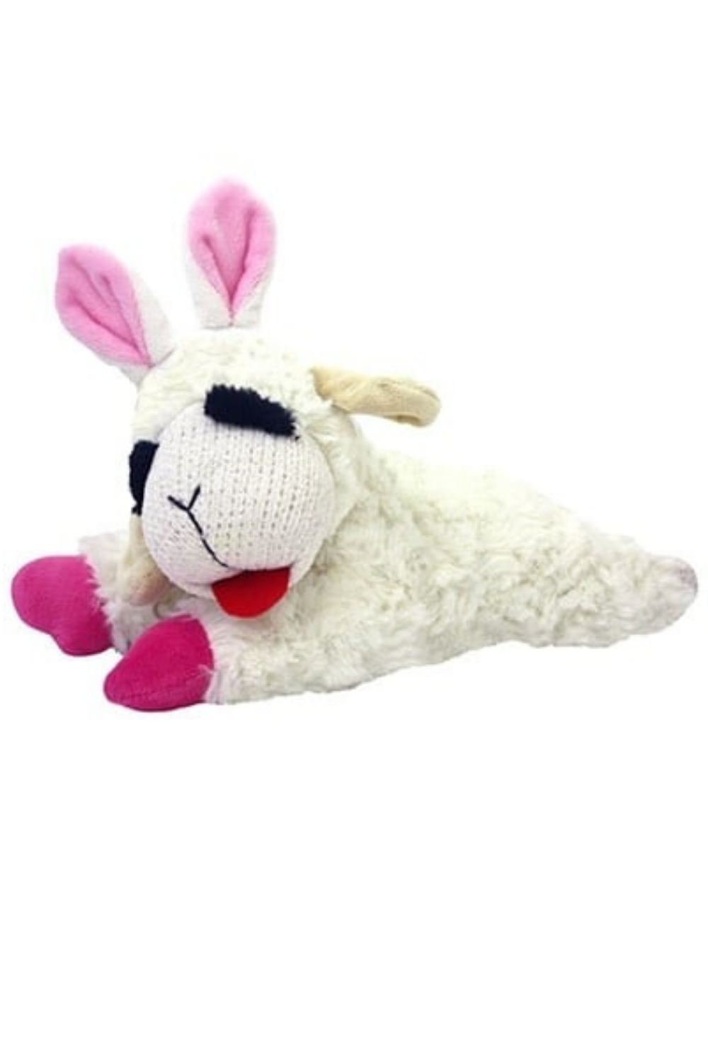 Lamb Chop with Bunny Ears Squeaky Plush Toy