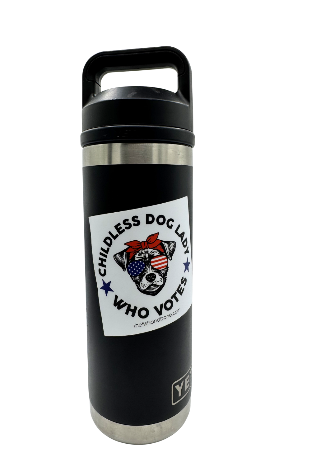 FISH & BONE Childless Dog Lady Who Votes Sticker
