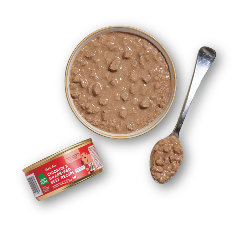 OPEN FARM Hearty Morsels Chicken and Beef Cat Food 5.3 OZ CASE/12