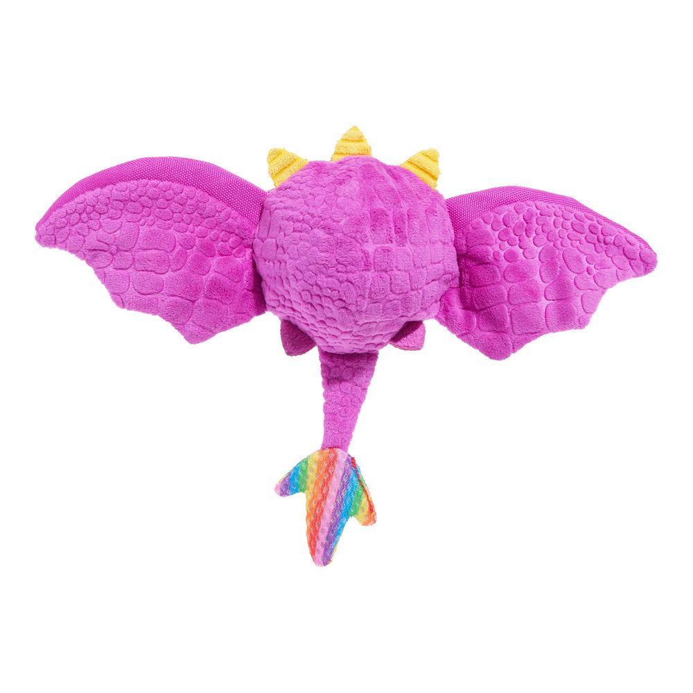 BARK Super Chewer Diva The Dragon Queen Plush Dog Toy M/L