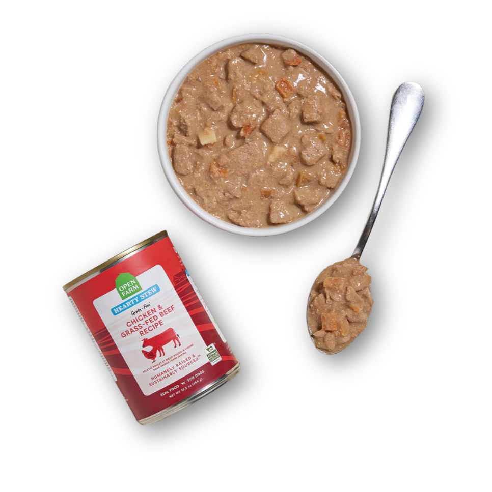 OPEN FARM Hearty Stew Chicken and Beef Dog Food 12.5 OZ CASE/12