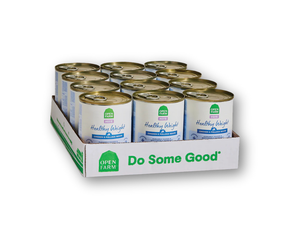 OPEN FARM Healthy Weight Chicken & Whitefish Pate Dog Food 12.5 OZ CASE/12