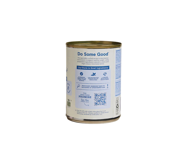 OPEN FARM Healthy Weight Chicken & Whitefish Pate Dog Food 12.5 OZ CASE/12