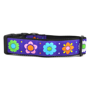 SIX POINT PET Daisy Chain Dog Collar Purple