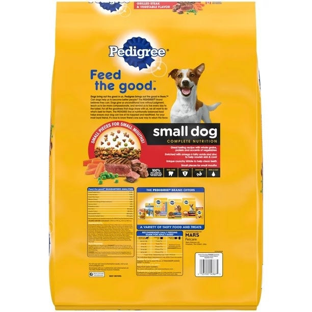PEDIGREE Steak and Vegetable Small Dog Food 14LB
