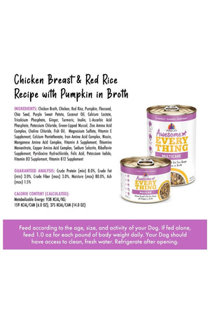 WERUVA Awesome Everything Chicken Breast & Red Rice Recipe with Pumpkin in Broth