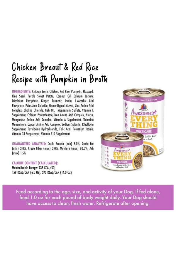 WERUVA Awesome Everything Chicken Breast & Red Rice Recipe with Pumpkin in Broth