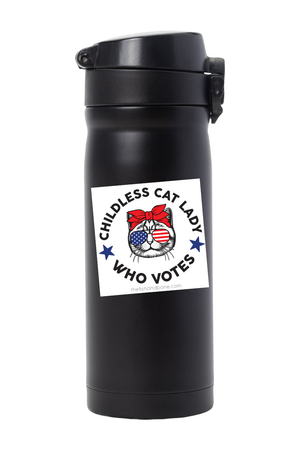 FISH & BONE Childless Cat Lady Who Votes Sticker