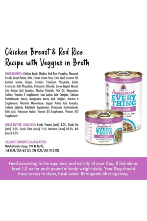 WERUVA Awesome Everything Chicken Breast & Red Rice Recipe with Veggies in Broth