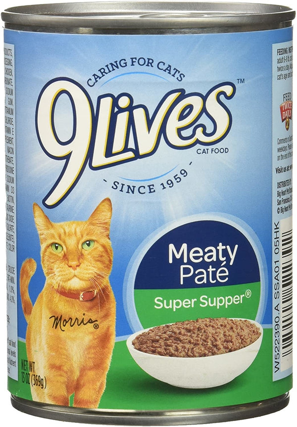 NINE LIVES Super Supper Case 12/13oz