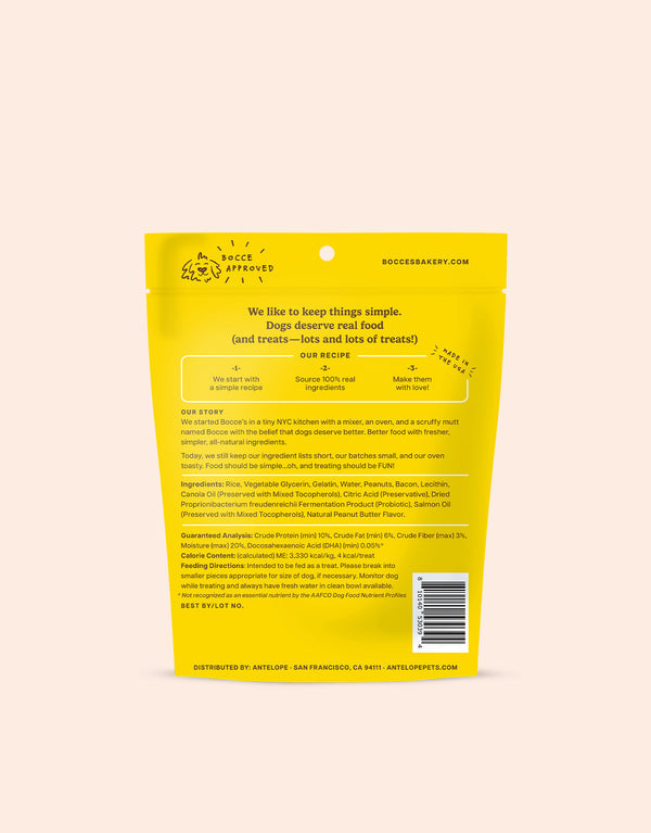 BOCCE'S Dog Training Bites Bacon Nutty 6OZ
