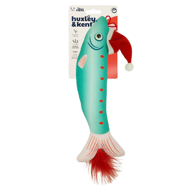 Huxley & Kent Merry Fishmas Sardine Kicker Cat Toy