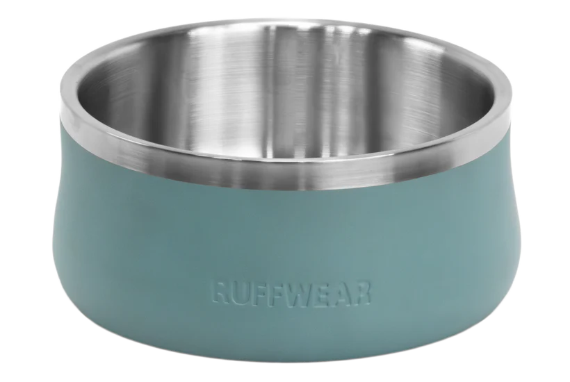 RUFFWEAR Basecamp Dog Bowl River Rock Green