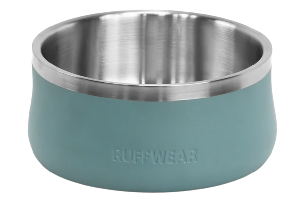 RUFFWEAR Basecamp Dog Bowl River Rock Green