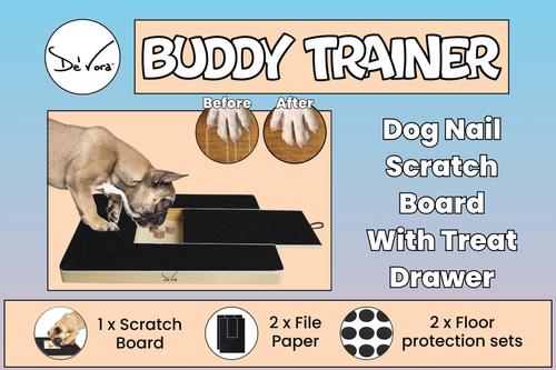 DE 'VORA Buddy Trainer Dog Nail File & Scratch Board