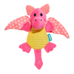 BARK Valentine Dinglbert The Dragon Plush Dog Toy