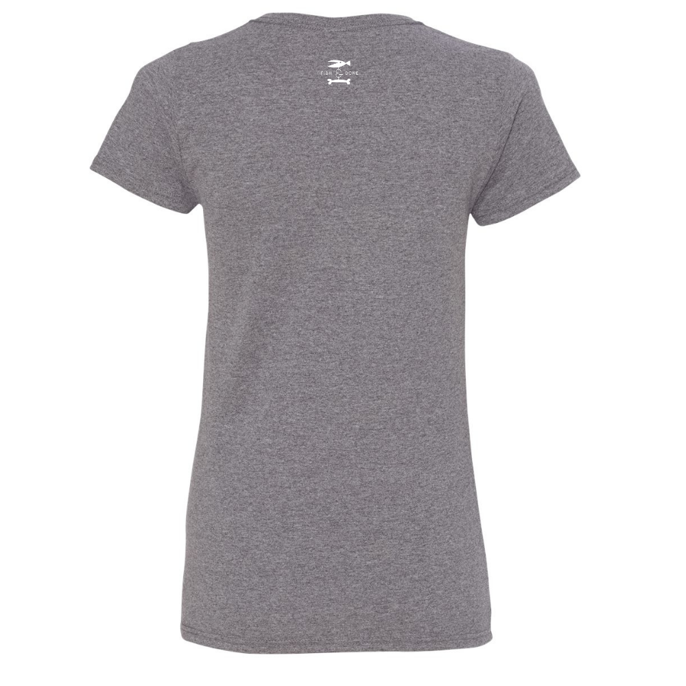 FISH & BONE Dog Icons Heart T-Shirt Graphite Heather