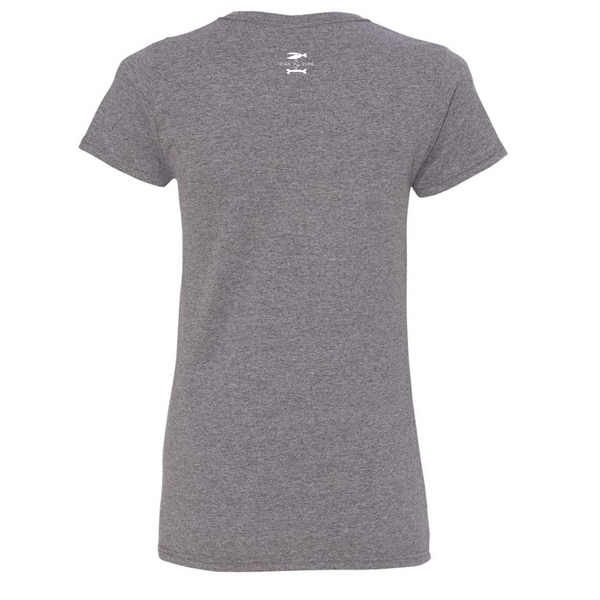 FISH & BONE Dog Icons Heart T-Shirt Graphite Heather