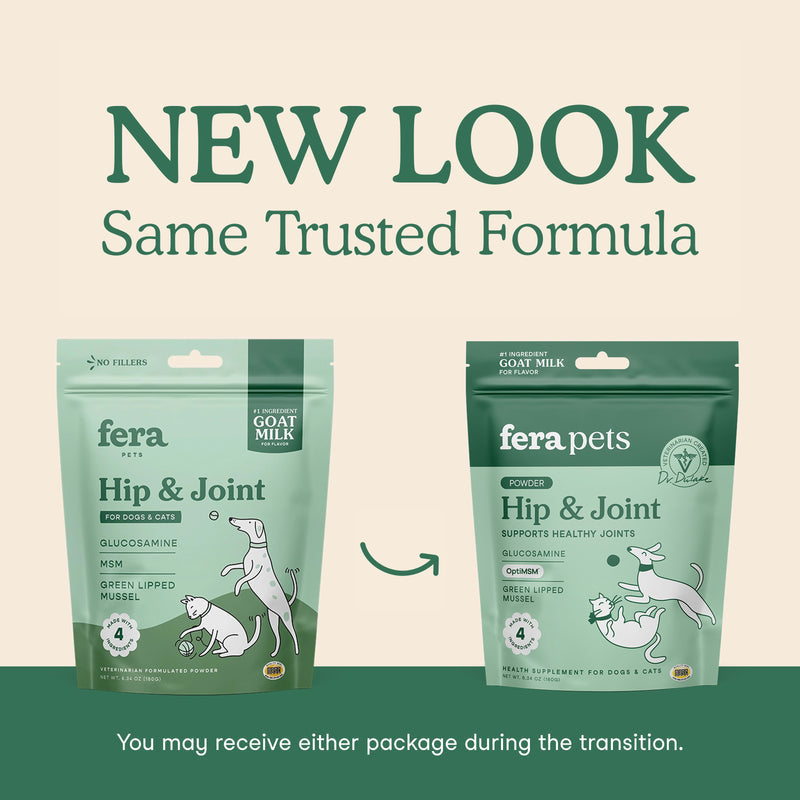 FERA PET ORGANICS Dog and Cat Hip and Joint Goat Milk Topper 6.34OZ