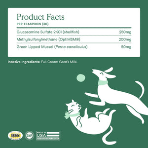 FERA PET ORGANICS Dog and Cat Hip and Joint Goat Milk Topper 6.34OZ
