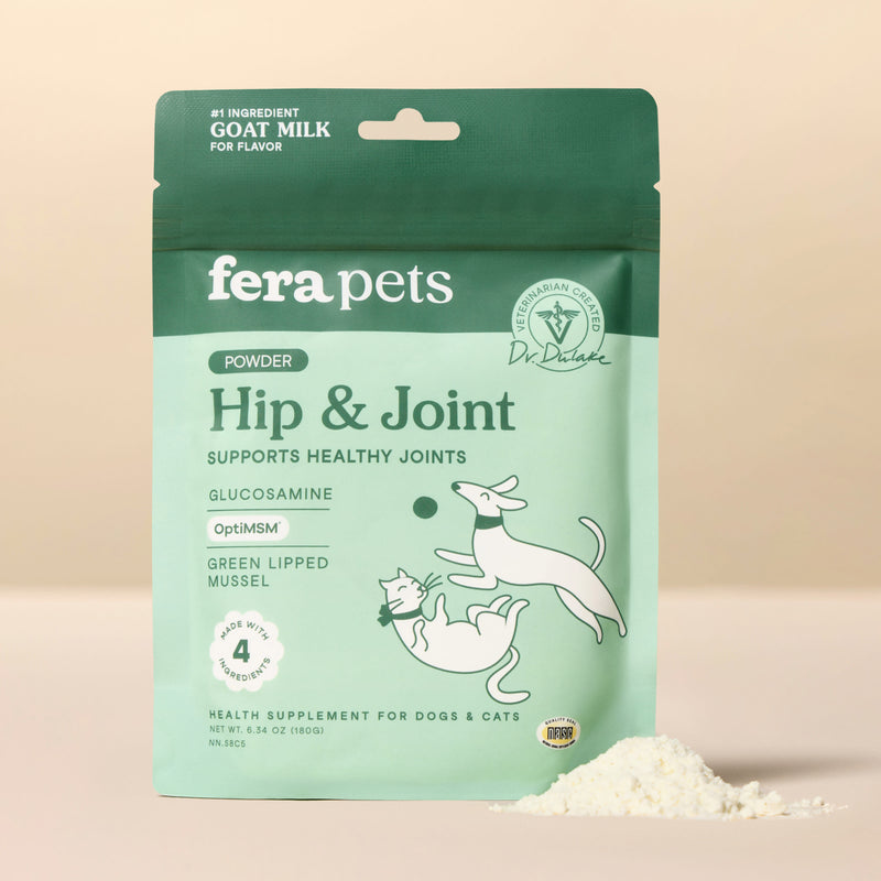 FERA PET ORGANICS Dog and Cat Hip and Joint Goat Milk Topper 6.34OZ
