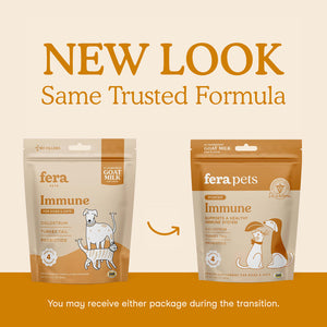 FERA PET ORGANICS Dog and Cat Immune Goat Milk Topper 6.34OZ
