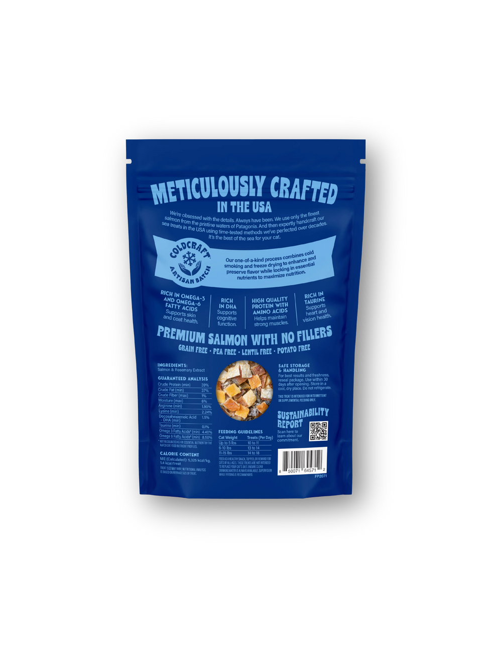 FINFARE Freeze-dried Salmon Bites Cat Treat 1.3 OZ