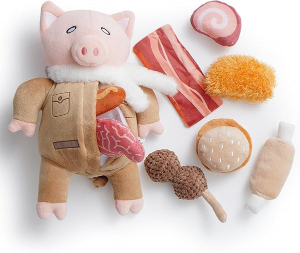 NOCCIOLA Stuffed Pig Dog Toy