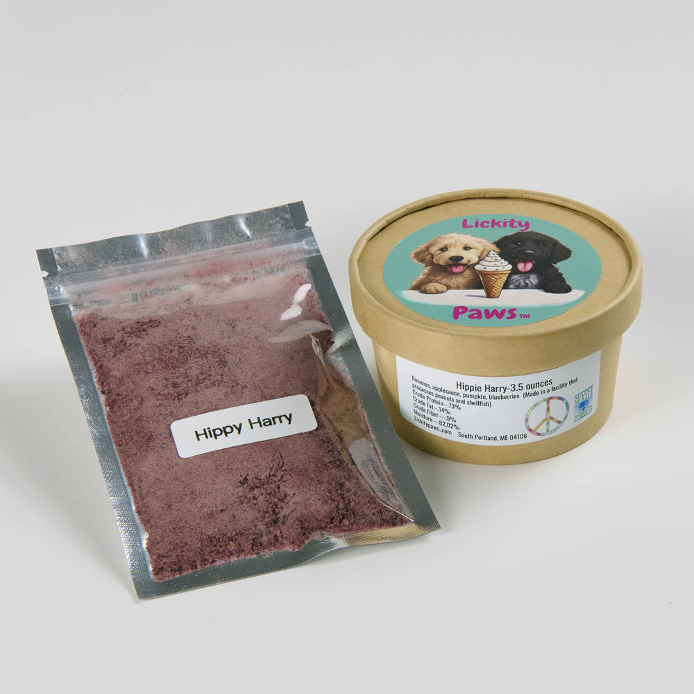 LICKITY SPLIT TREATS Freeze-dried Dog Icecream Hippie Harry