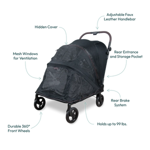 WONDERFOLD Hudson Pet Stroller Medium