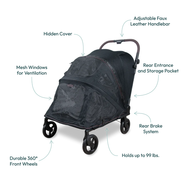 WONDERFOLD Hudson Pet Stroller Medium