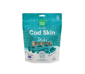 OPEN FARM Aired Dried Cod Skin Sticks Dog Treat 4.9 OZ