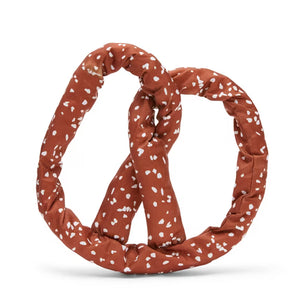 BARK Paula's Park Slope Pretzel Brown Plush Dog Toy Medium