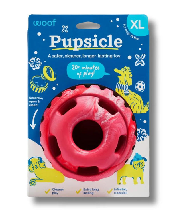 Woof Holiday Pupsicle Toy + Jingle Pops Treat Bundle