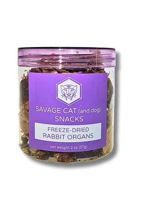 SAVAGE CAT Freeze-dried Rabbit Organs 2OZ