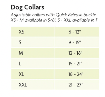 UP COUNTRY Dog Collar Oyster Bay