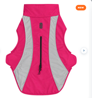 BAYDOG Saginaw Fleece Watrerproof Dog Jacket Pink