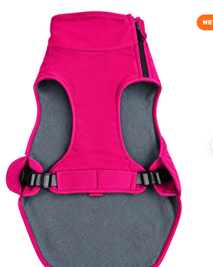 BAYDOG Saginaw Fleece Watrerproof Dog Jacket Pink