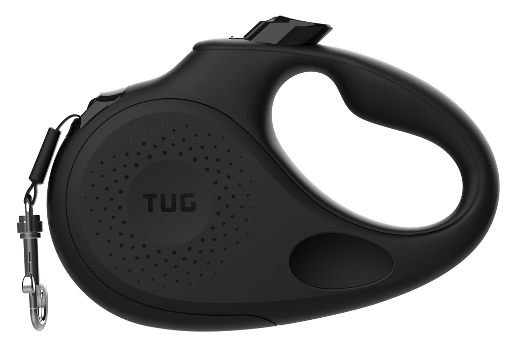 TUG Retractable Dog Leash Black