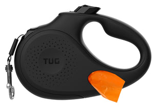 TUG Retractable Dog Leash Black